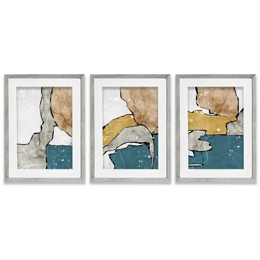 Earth Journey Framed Art Print Trio Earth Journey Framed Art Print Trio wall art product Art Print Shop