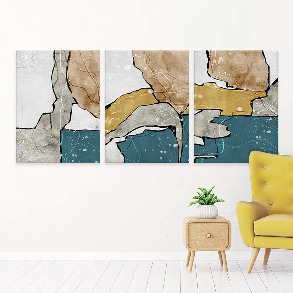 Earth Journey Trio Canvas Print Earth Journey Trio Canvas Print wall art product Art Print Shop