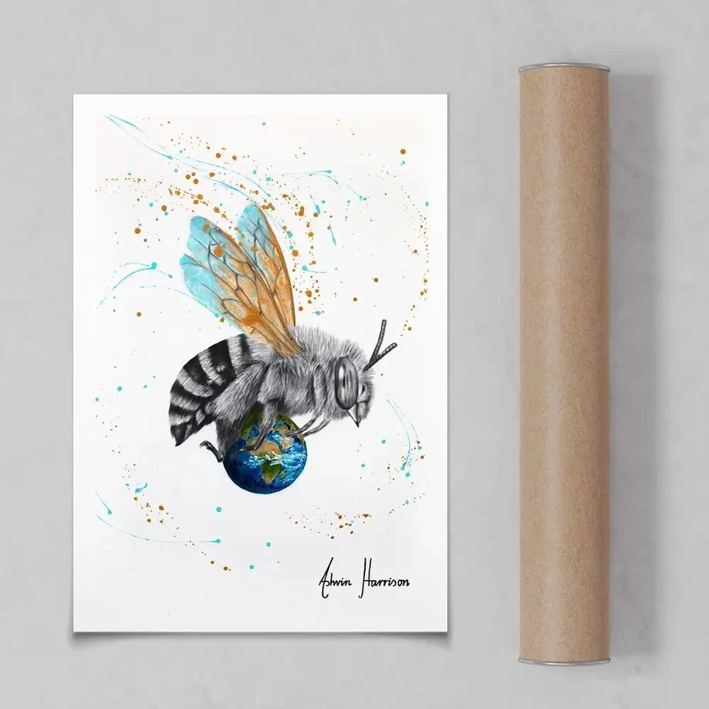 Earth To Bee Art Print Earth To Bee Art Print wall art product Ashvin Harrison