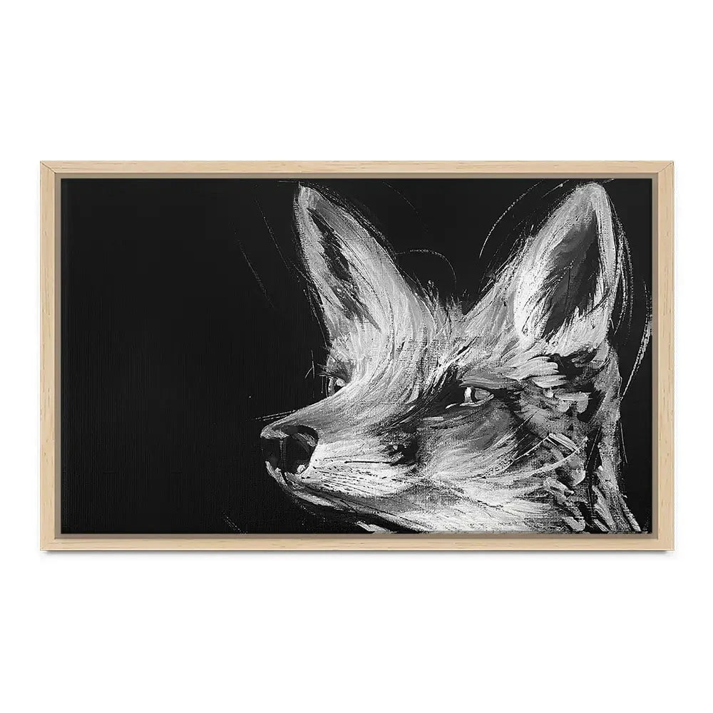 Eclipse Fox Canvas Print Eclipse Fox Canvas Print wall art product Aimee Linzi