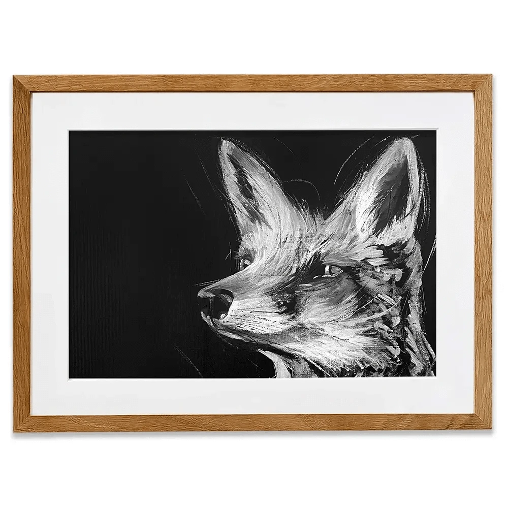 Eclipse Fox Framed Art Print Eclipse Fox Framed Art Print wall art product Aimee Linzi