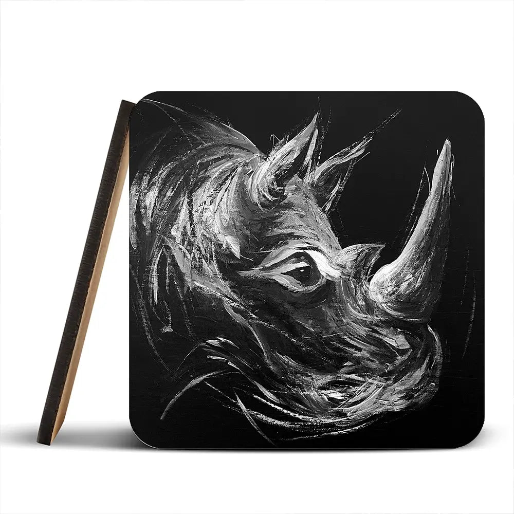 Eclipse Rhino Coaster Set Eclipse Rhino Coaster Set wall art product Aimee Linzi