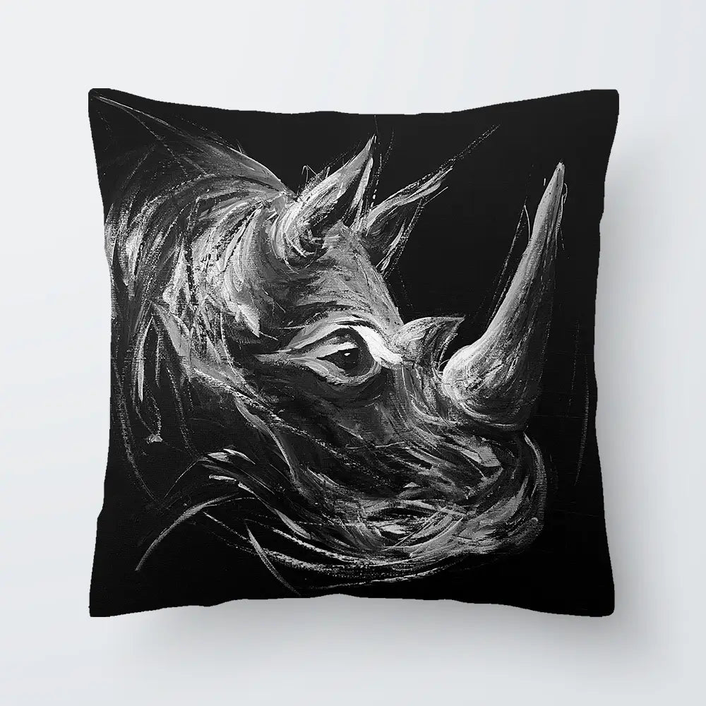 Eclipse Rhino Cushion Eclipse Rhino Cushion wall art product Aimee Linzi
