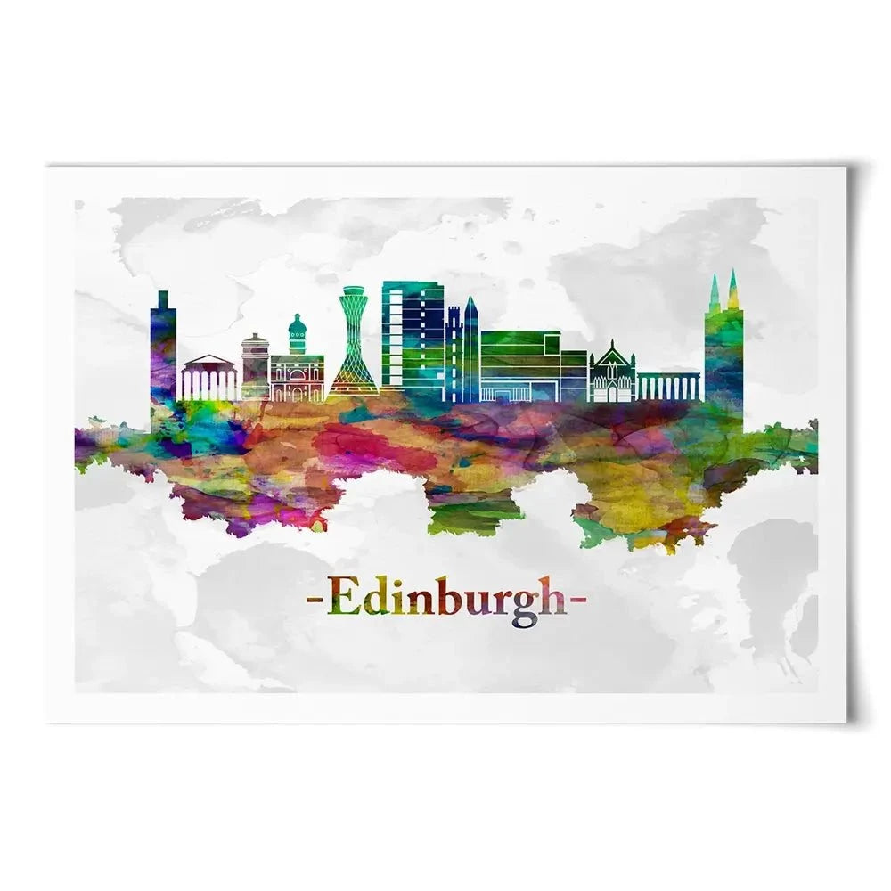 Edinburgh In Colour Art Print Edinburgh In Colour Art Print wall art product Towseef Dar / Shutterstock