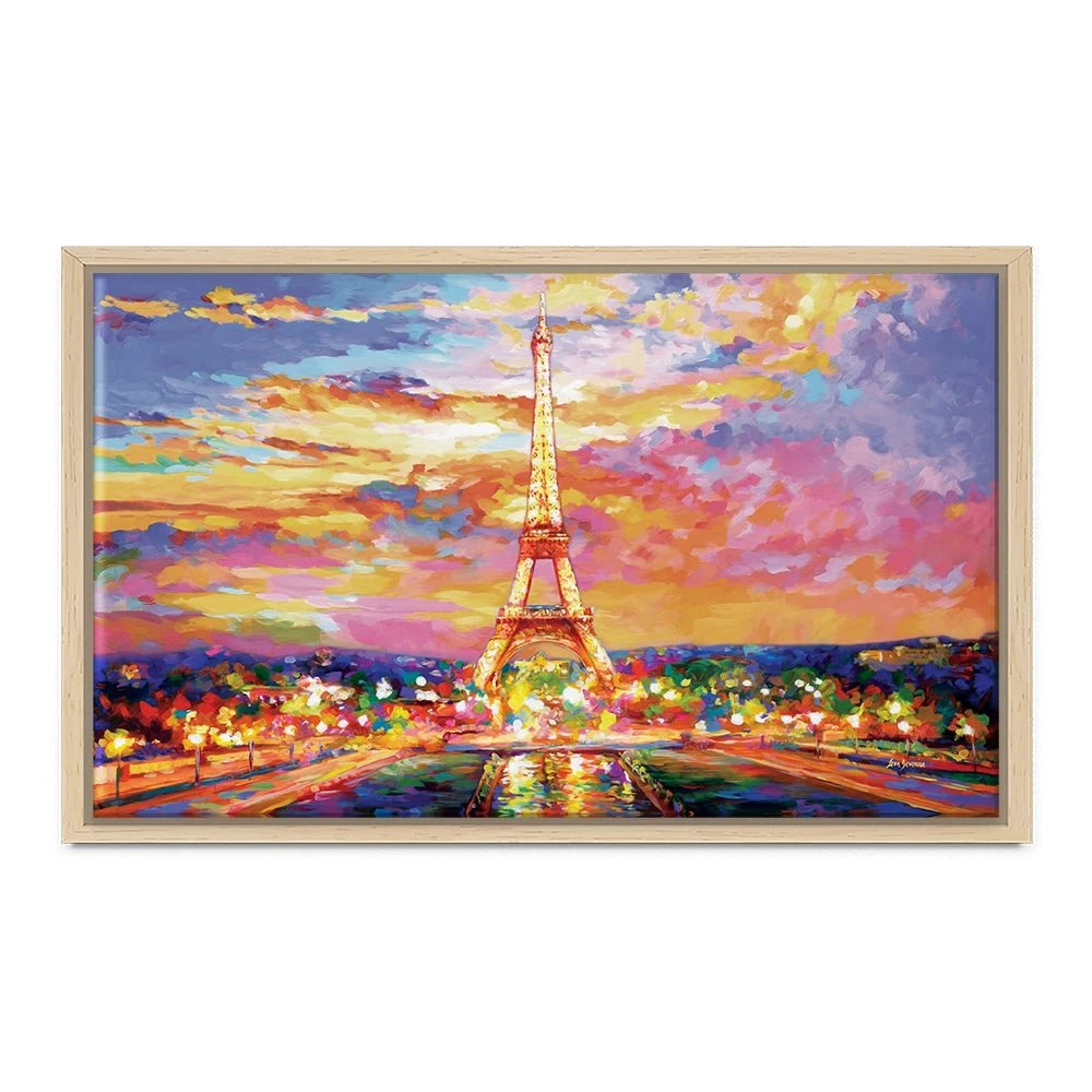 Eiffel Tower At Sunset Canvas Print Eiffel Tower At Sunset Canvas Print wall art product Leon Devenice