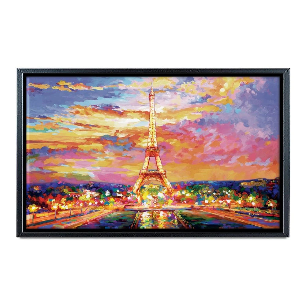 Eiffel Tower At Sunset Canvas Print Eiffel Tower At Sunset Canvas Print wall art product Leon Devenice