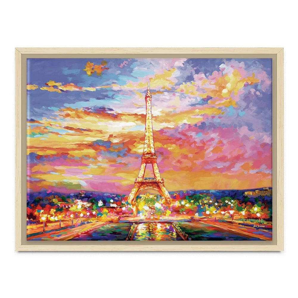 Eiffel Tower At Sunset Canvas Print Eiffel Tower At Sunset Canvas Print wall art product Leon Devenice