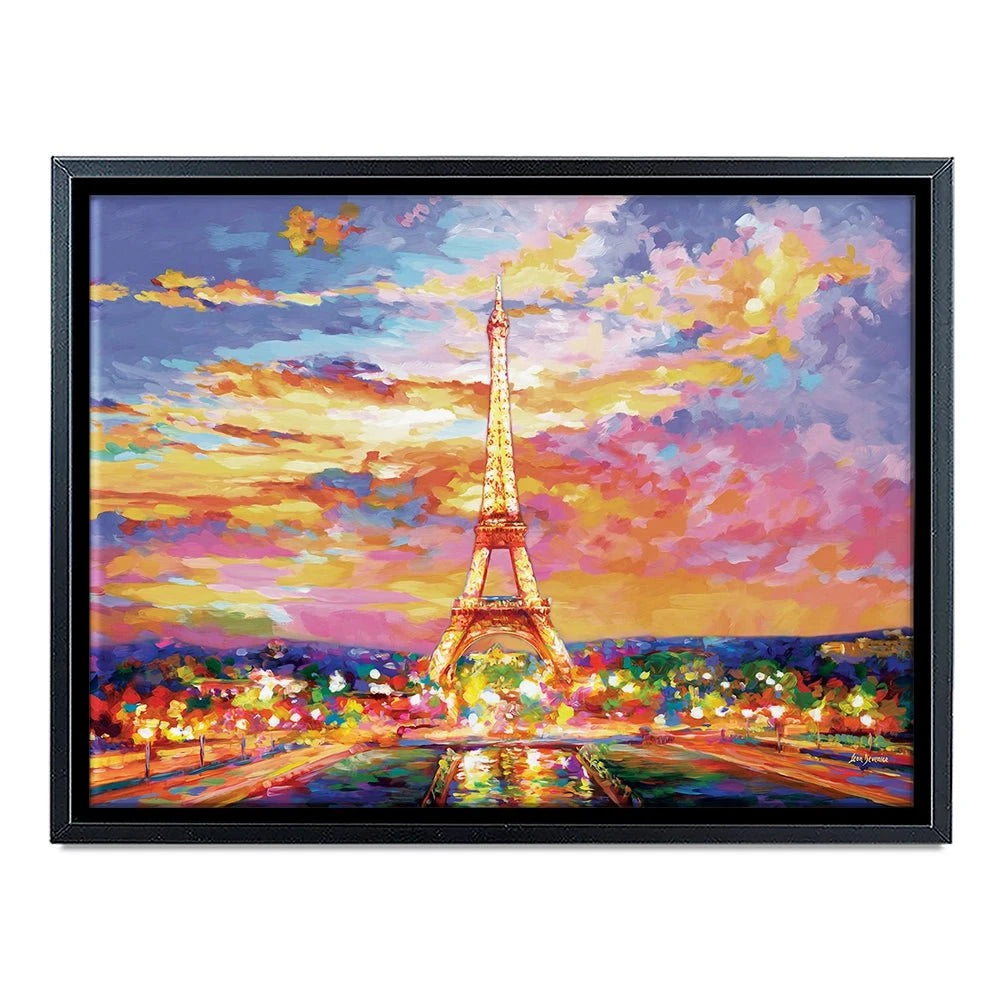 Eiffel Tower At Sunset Canvas Print Eiffel Tower At Sunset Canvas Print wall art product Leon Devenice