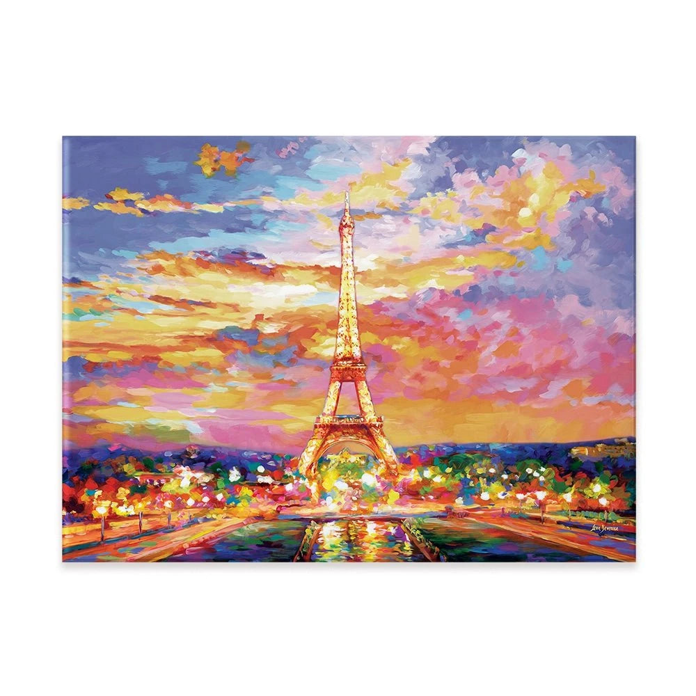 Eiffel Tower At Sunset Canvas Print Eiffel Tower At Sunset Canvas Print wall art product Leon Devenice