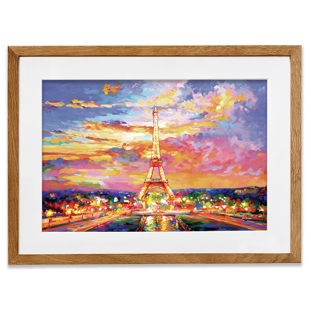 Eiffel Tower At Sunset Framed Art Print Eiffel Tower At Sunset Framed Art Print wall art product Leon Devenice
