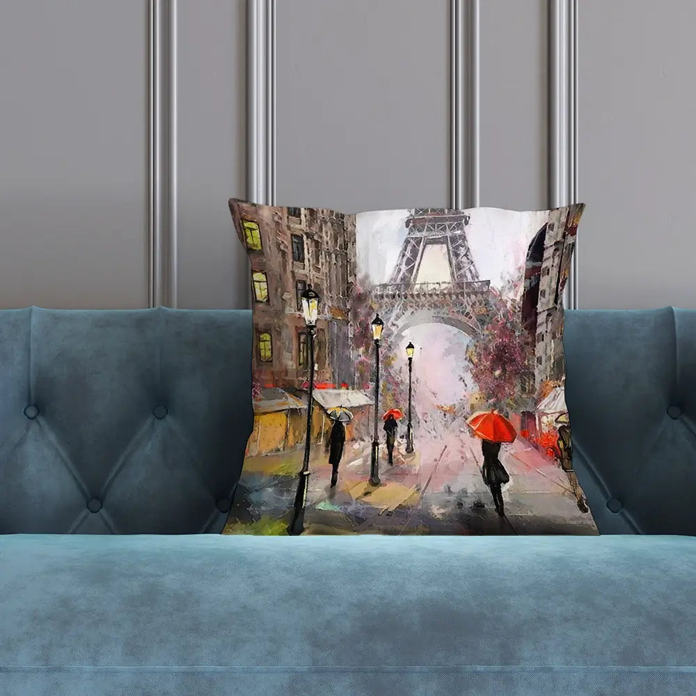 Eiffel Tower Cushion Eiffel Tower Cushion wall art product lisima / Shutterstock