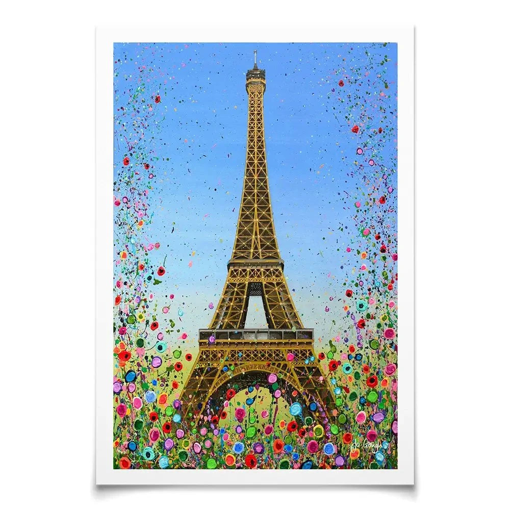 Eiffel Tower Flower Pop Art Print Eiffel Tower Flower Pop Art Print wall art product Jo Gough