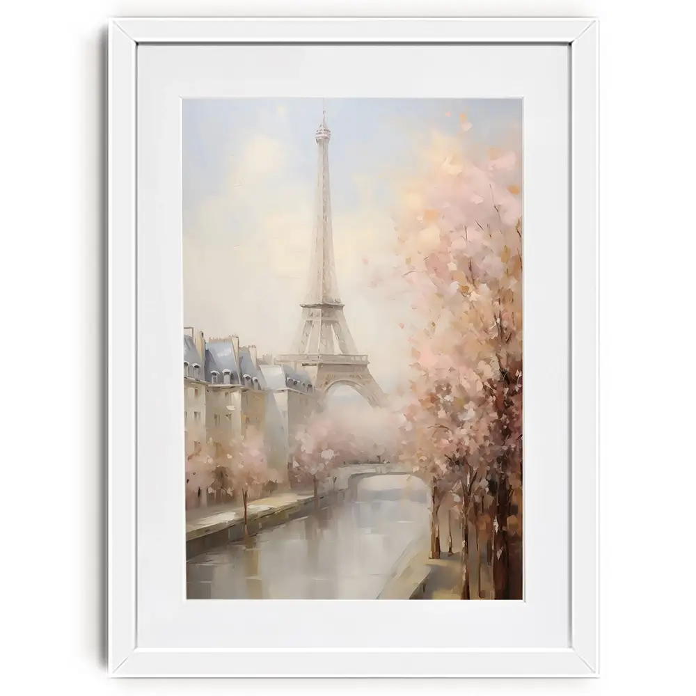 Eiffel Tower Pastels Framed Art Print Eiffel Tower Pastels Framed Art Print wall art product Arlington Prints - Independent