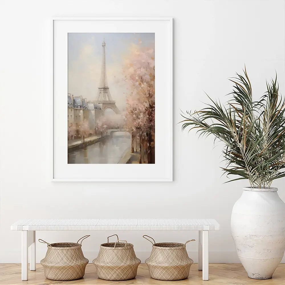 Eiffel Tower Pastels Framed Art Print Eiffel Tower Pastels Framed Art Print wall art product Arlington Prints - Independent