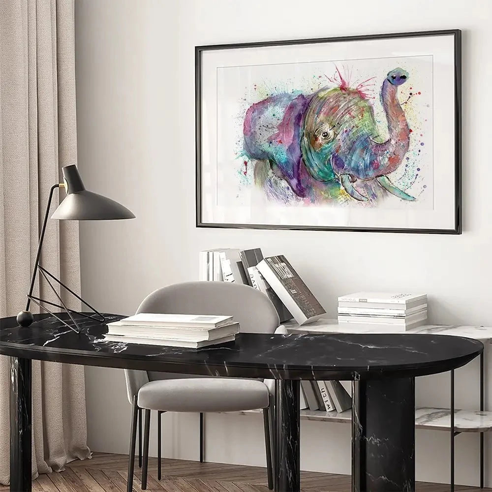 Ele The Elephant Framed Art Print Ele The Elephant Framed Art Print wall art product Jamie Taylor