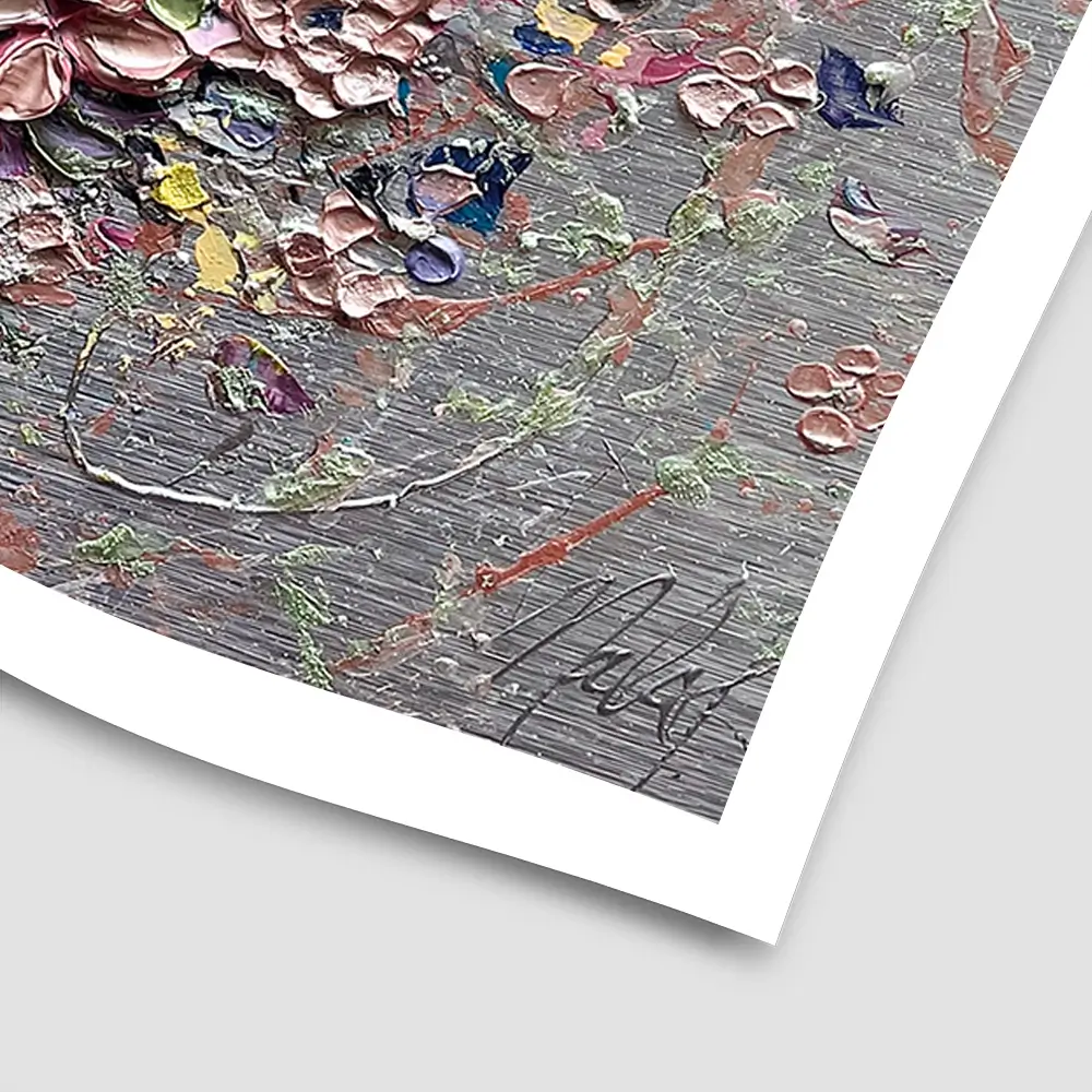 Electric Love Square Art Print Electric Love Square Art Print wall art product Nada Khatib