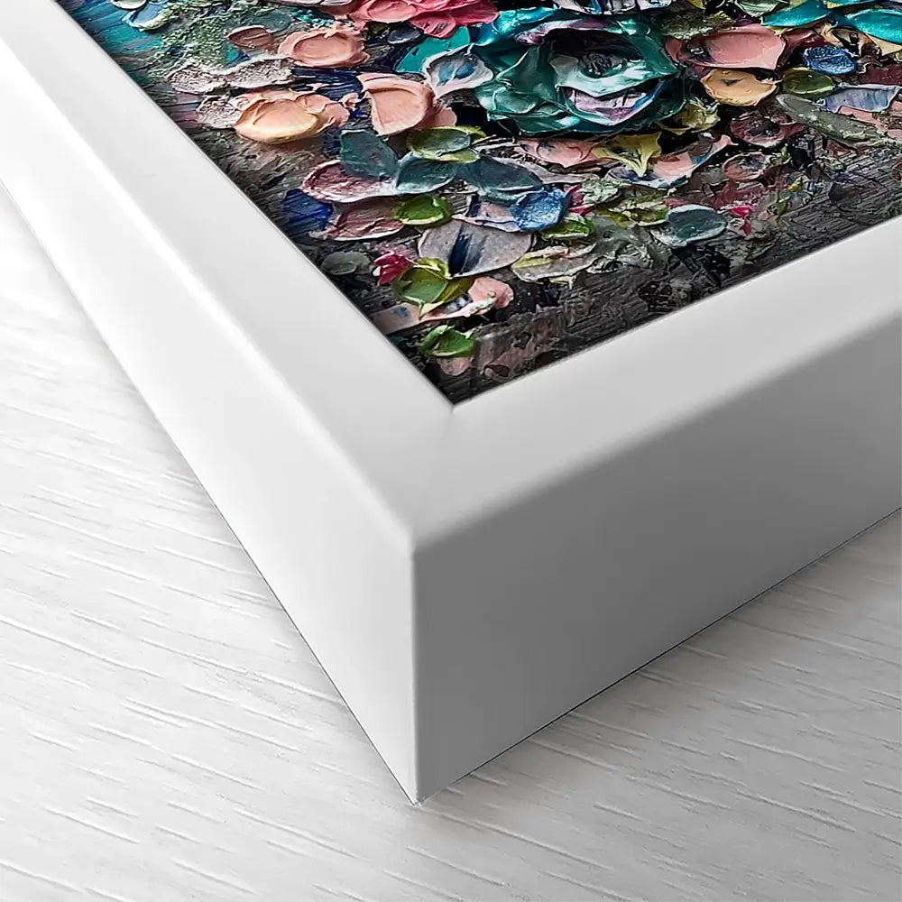 Electric Love Square Canvas Print Electric Love Square Canvas Print wall art product Nada Khatib