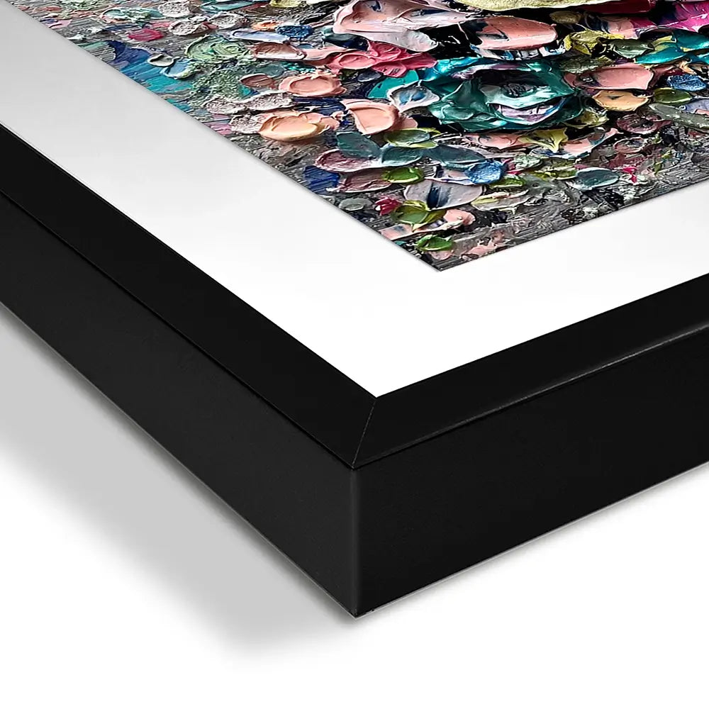 Electric Love Square Framed Art Print Electric Love Square Framed Art Print wall art product Nada Khatib