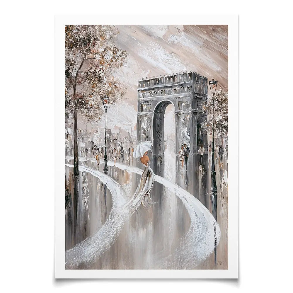 Elegance on the Champs-Élysées Art Print Elegance on the Champs-Élysées Art Print wall art product Isabella Karolewicz