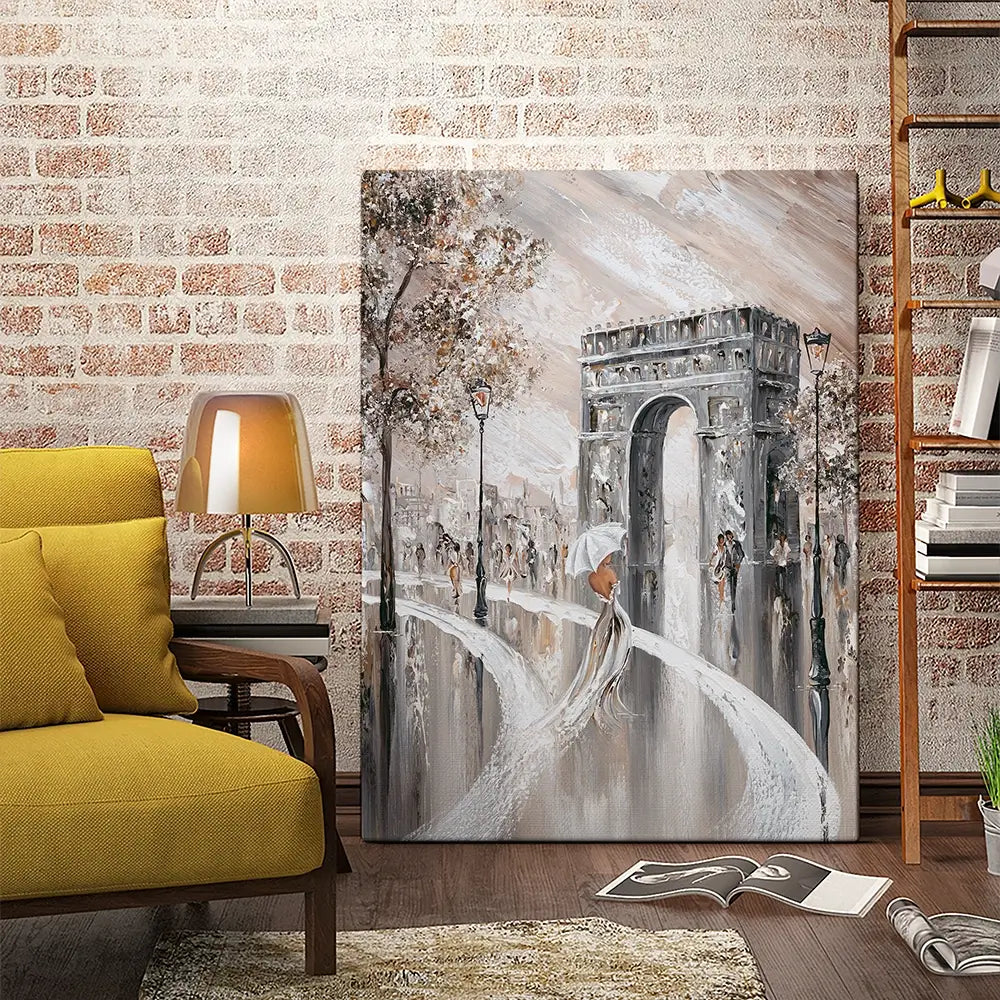 Elegance on the Champs-Élysées Canvas Print Elegance on the Champs-Élysées Canvas Print wall art product Isabella Karolewicz