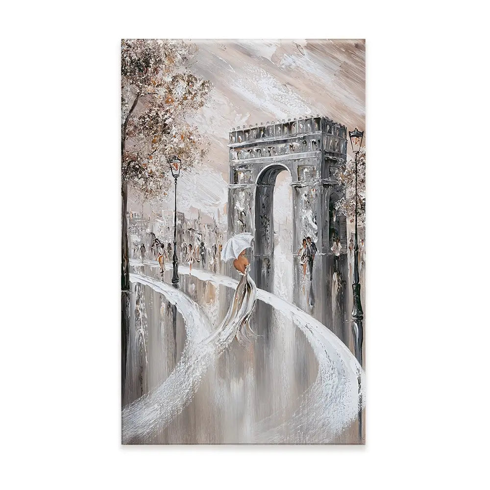 Elegance on the Champs-Élysées Canvas Print Elegance on the Champs-Élysées Canvas Print wall art product Isabella Karolewicz