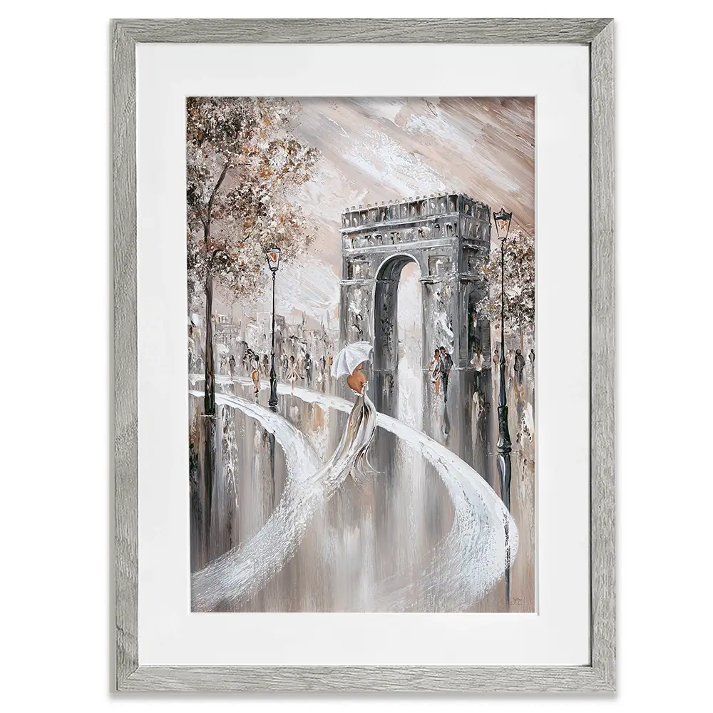 Elegance on the Champs-Élysées Framed Art Print Elegance on the Champs-Élysées Framed Art Print wall art product Isabella Karolewicz