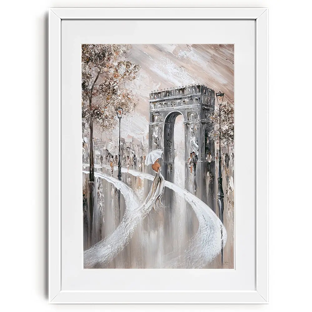 Elegance on the Champs-Élysées Framed Art Print Elegance on the Champs-Élysées Framed Art Print wall art product Isabella Karolewicz
