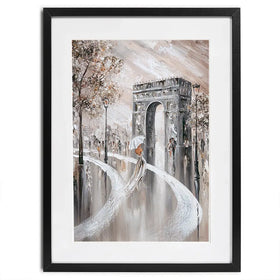 Elegance on the Champs-Élysées Framed Art Print Elegance on the Champs-Élysées Framed Art Print wall art product Isabella Karolewicz