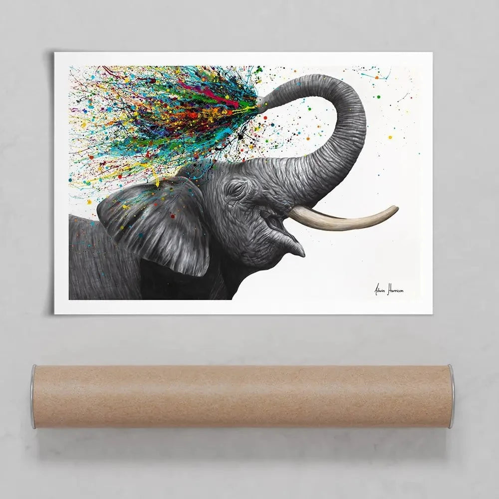 Elephant Elation Art Print Elephant Elation Art Print wall art product Ashvin Harrison
