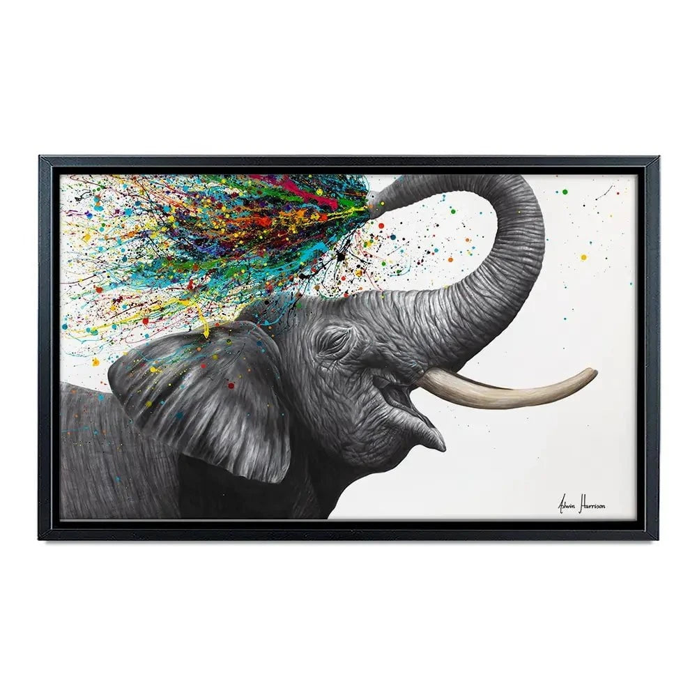 Elephant Elation Canvas Print Elephant Elation Canvas Print wall art product Ashvin Harrison