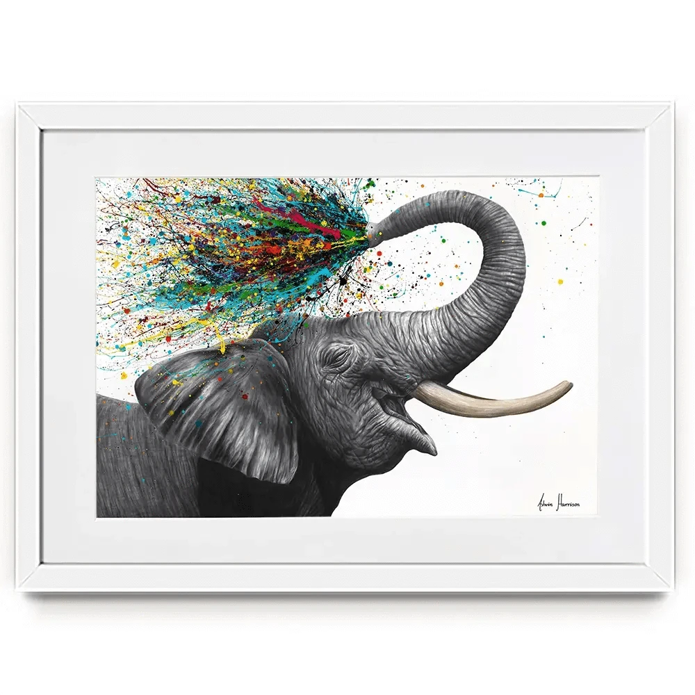 Elephant Elation Framed Art Print Elephant Elation Framed Art Print wall art product Ashvin Harrison