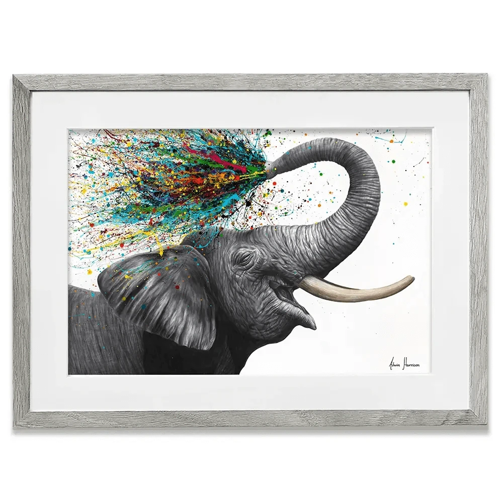 Elephant Elation Framed Art Print Elephant Elation Framed Art Print wall art product Ashvin Harrison