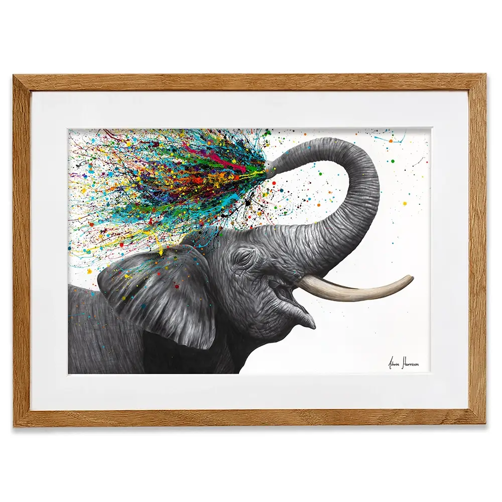 Elephant Elation Framed Art Print Elephant Elation Framed Art Print wall art product Ashvin Harrison