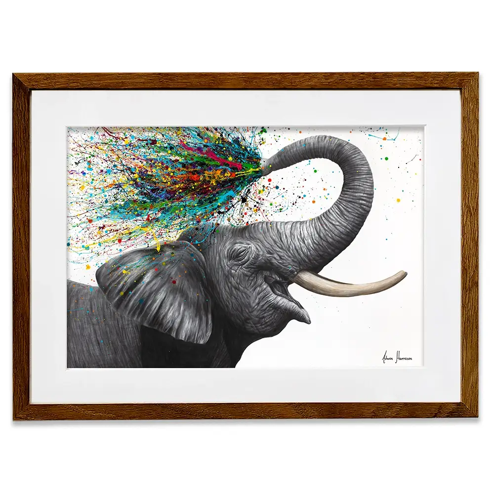Elephant Elation Framed Art Print Elephant Elation Framed Art Print wall art product Ashvin Harrison