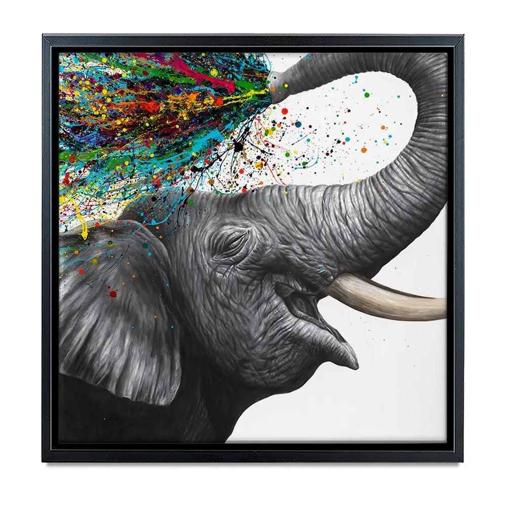 Elephant Elation Oversized Canvas Print Elephant Elation Oversized Canvas Print wall art product Art Print Shop