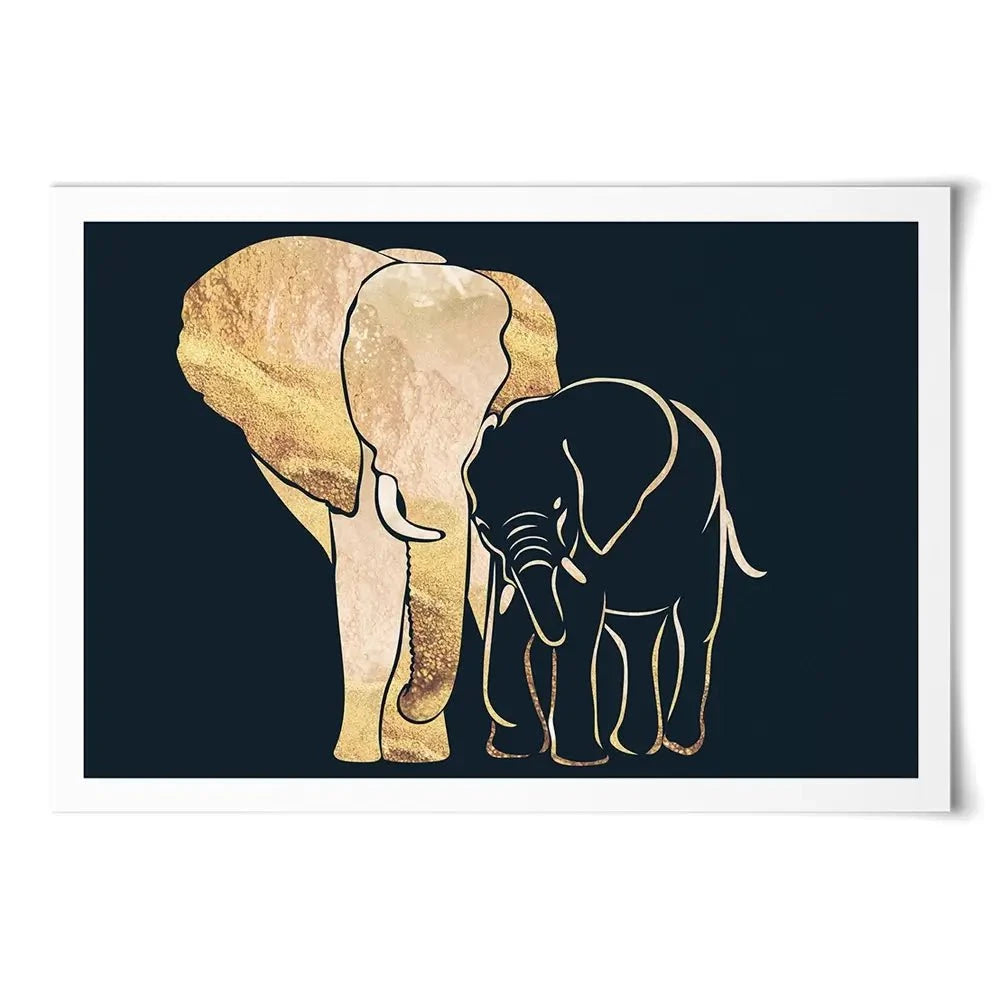 Elephant Embrace Art Print Elephant Embrace Art Print wall art product Sarah Manovski