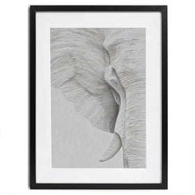 Elephant Line Work Framed Art Print Elephant Line Work Framed Art Print wall art product LSR Design Studio - Independent