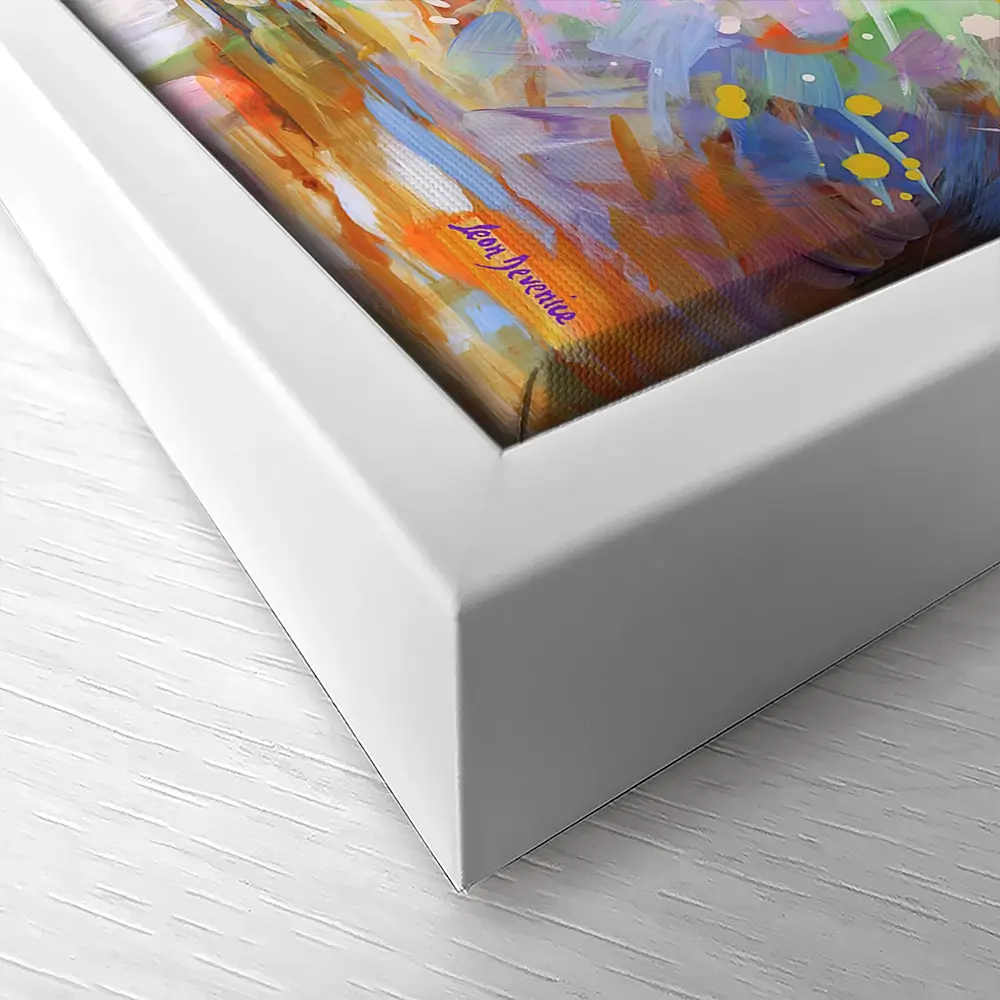 Elephants Colourful Celebration Canvas Print Elephants Colourful Celebration Canvas Print wall art product Leon Devenice