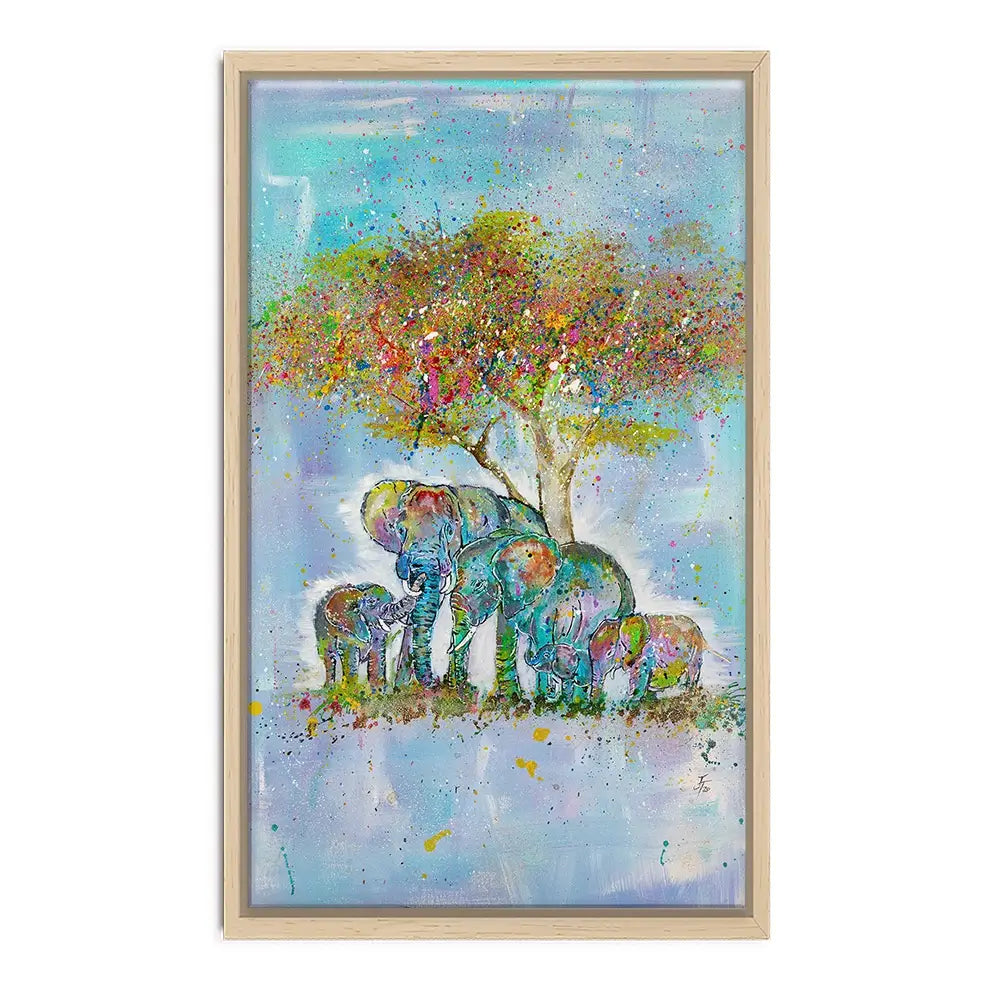 Elephants Under The Tree Canvas Print Elephants Under The Tree Canvas Print wall art product Jamie Taylor