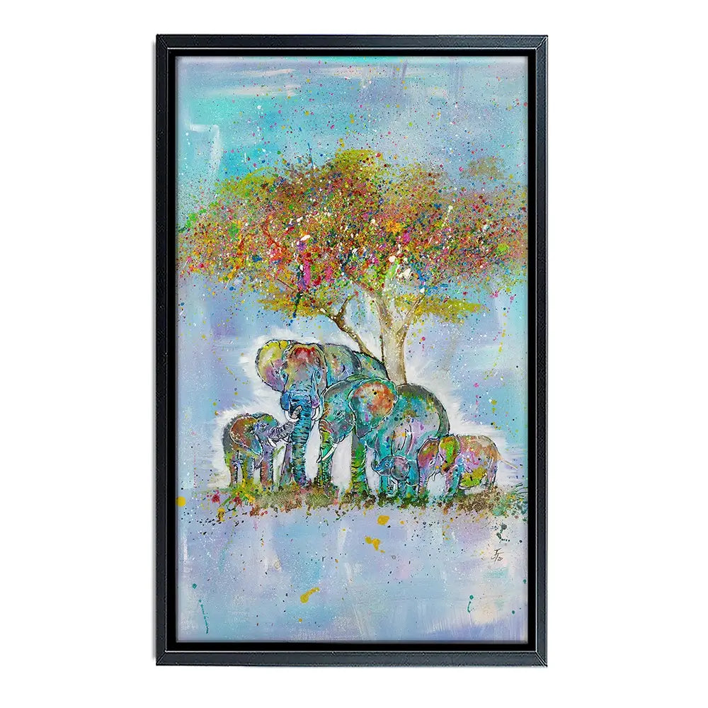 Elephants Under The Tree Canvas Print Elephants Under The Tree Canvas Print wall art product Jamie Taylor