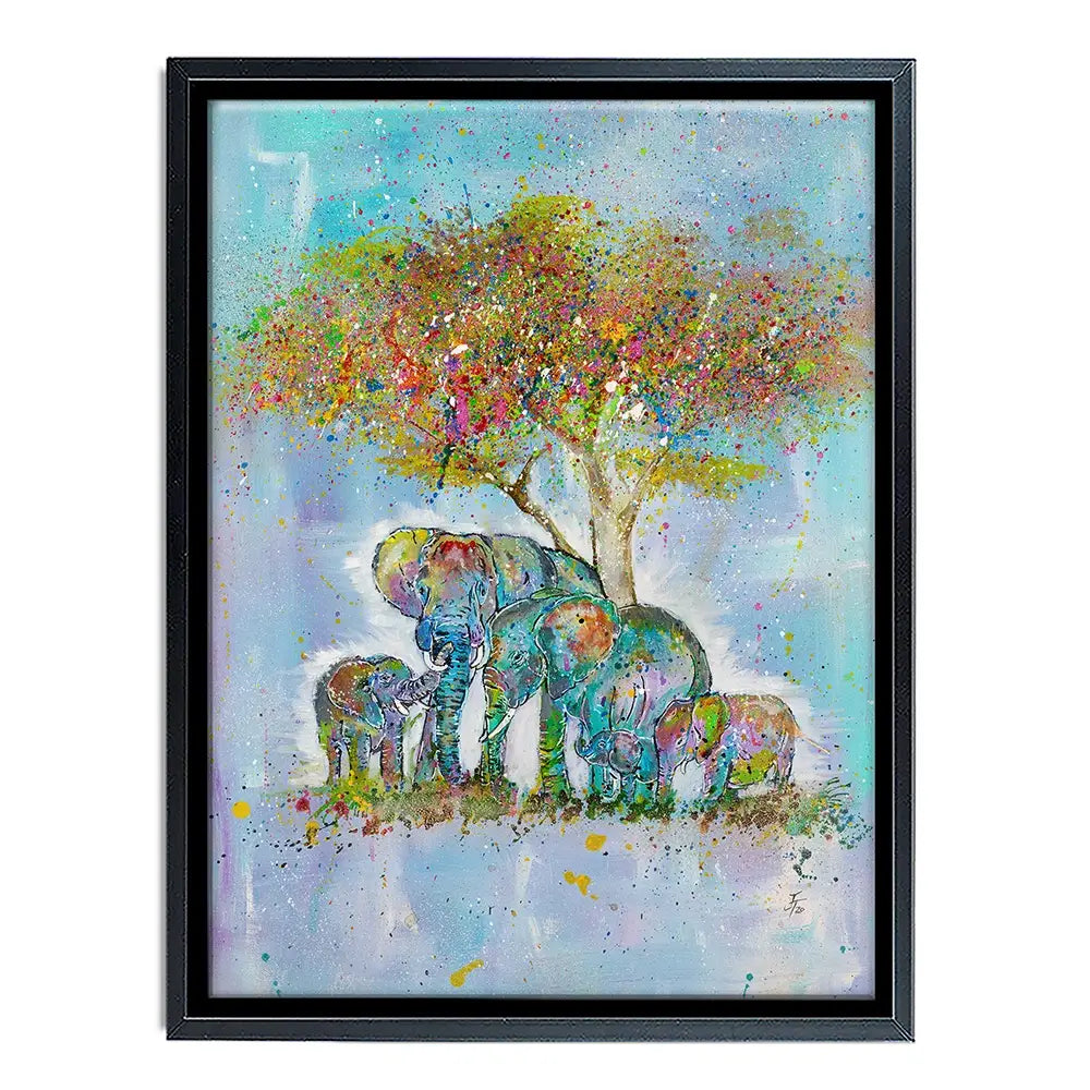 Elephants Under The Tree Canvas Print Elephants Under The Tree Canvas Print wall art product Jamie Taylor