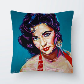 Elizabeth Taylor Cushion Elizabeth Taylor Cushion wall art product Juliet Stockton