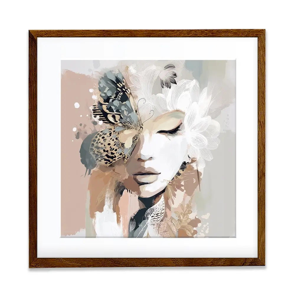 Ellie Bloom Square Framed Art Print Ellie Bloom Square Framed Art Print wall art product Bella Eve