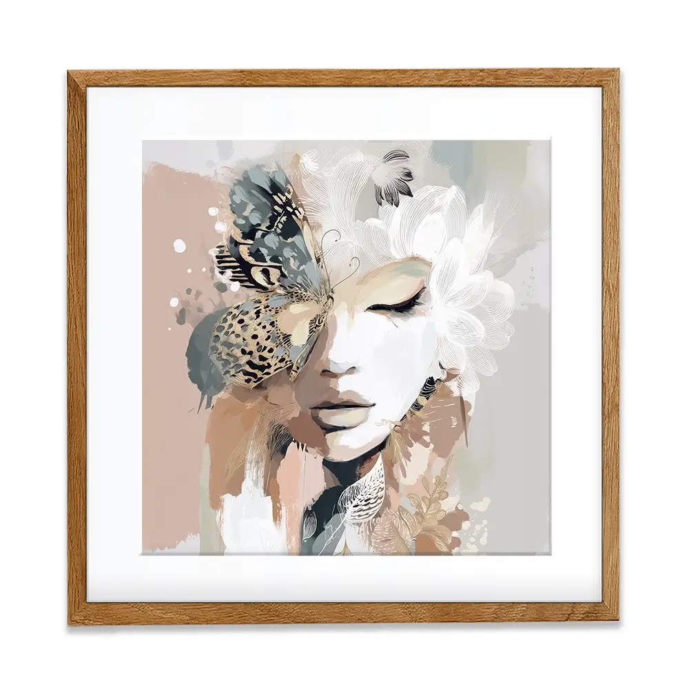 Ellie Bloom Square Framed Art Print Ellie Bloom Square Framed Art Print wall art product Bella Eve