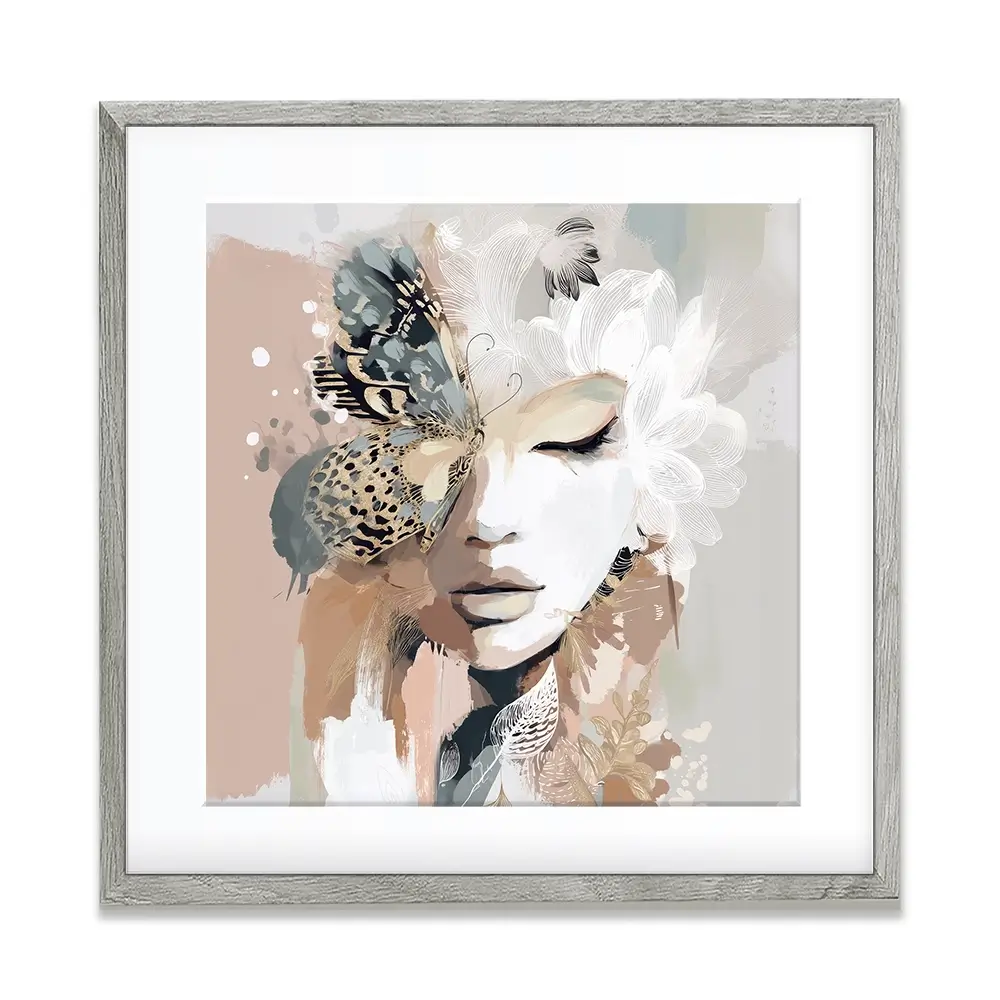 Ellie Bloom Square Framed Art Print Ellie Bloom Square Framed Art Print wall art product Bella Eve