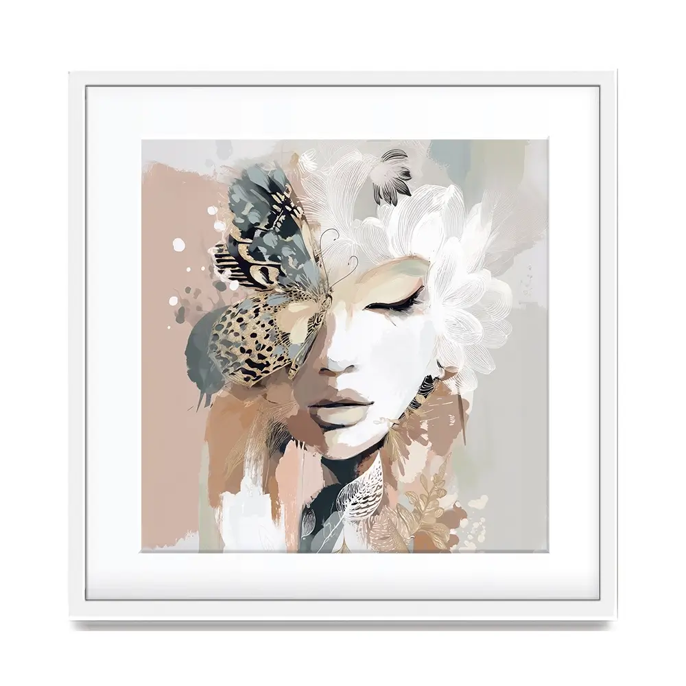 Ellie Bloom Square Framed Art Print Ellie Bloom Square Framed Art Print wall art product Bella Eve