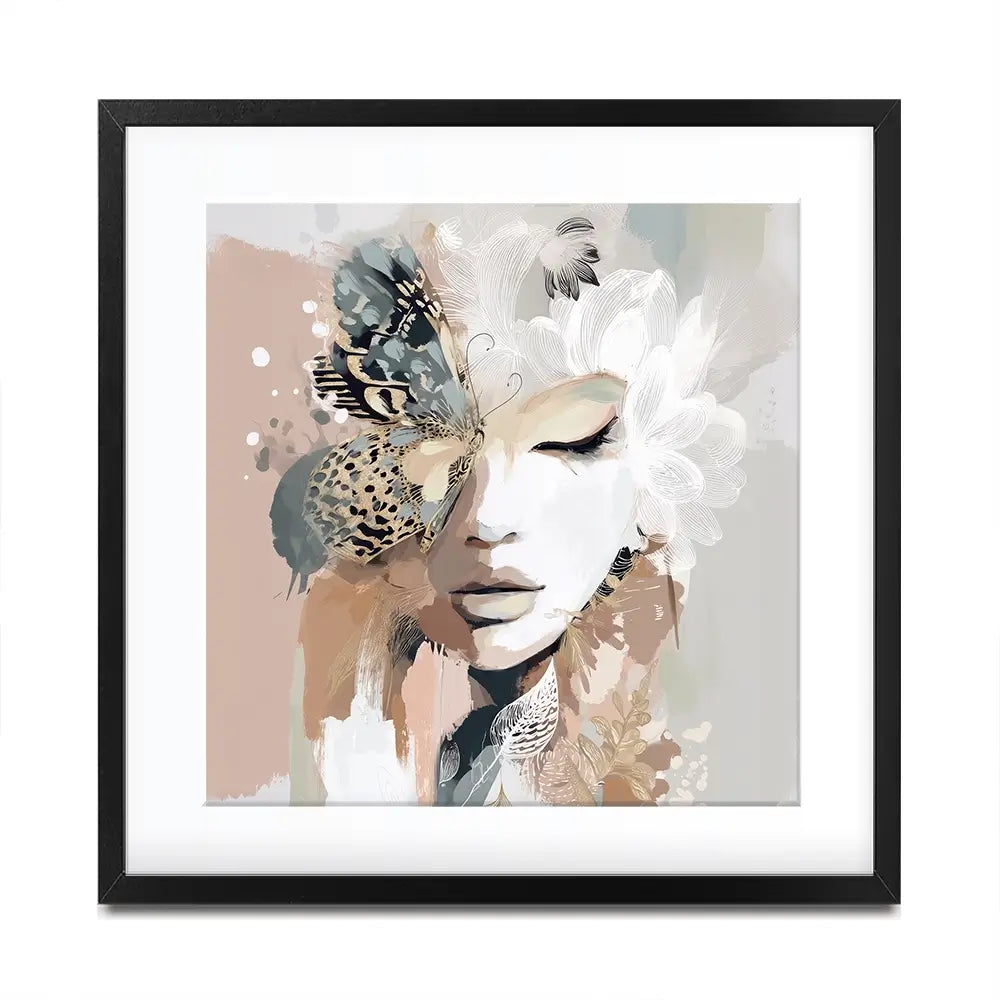 Ellie Bloom Square Framed Art Print Ellie Bloom Square Framed Art Print wall art product Bella Eve
