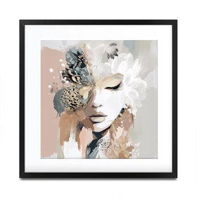 Ellie Bloom Square Framed Art Print Ellie Bloom Square Framed Art Print wall art product Bella Eve