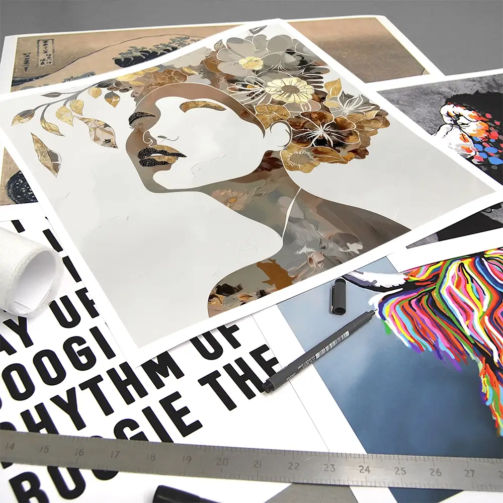 Elouise Square Art Print Elouise Square Art Print wall art product Bella Eve