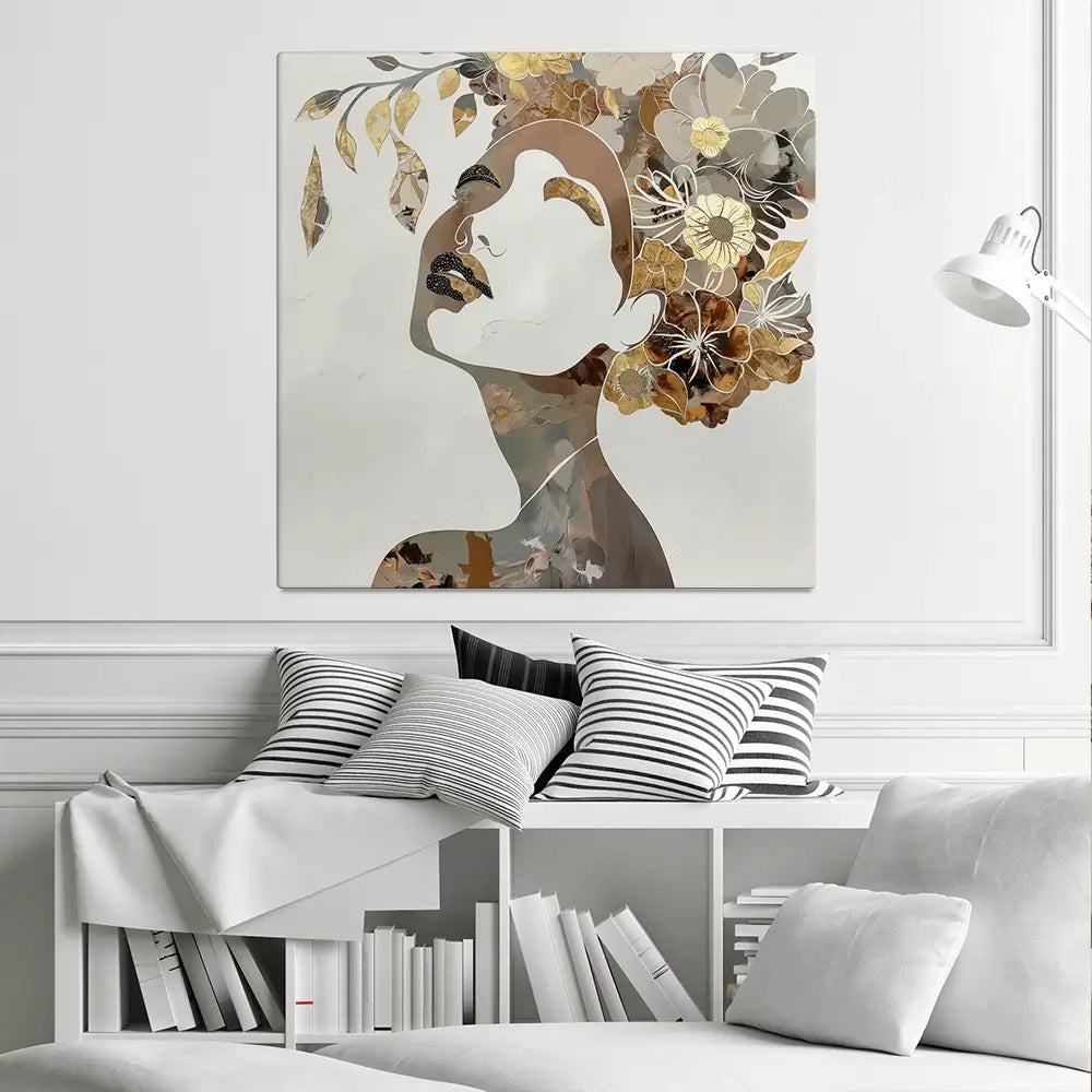 Elouise Square Canvas Print Elouise Square Canvas Print wall art product Bella Eve